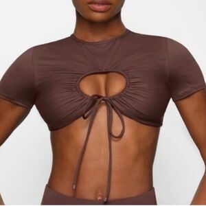 NWT skims recycled swim ruched tshirt